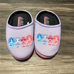 L.O.L. Surprise! Lavender Slip-On Slippers with Pink Logo